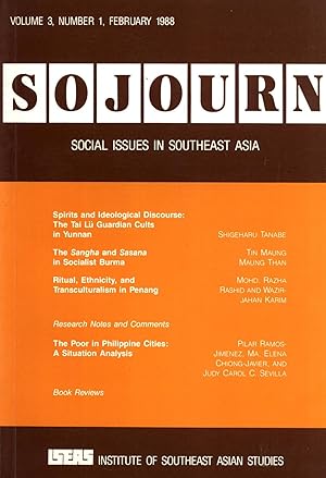 Bild des Verkufers fr Sojourn: Social Issues in Southeast Asia, Volume 3, Number 1 zum Verkauf von Masalai Press