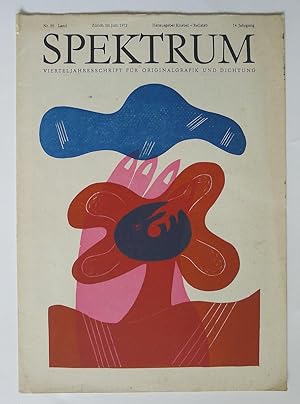 Spektrum. Vierteljahresschrift fur Originalgrafik und Dichtung. Nr. Land. 14. Jahrgang, Juni 1972.