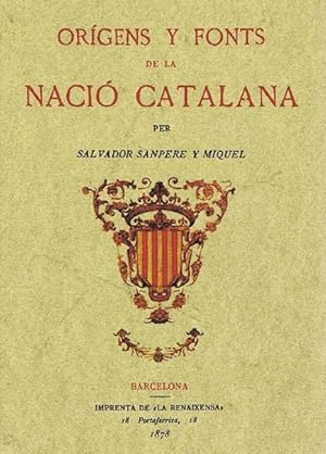 Imagen del vendedor de ORIGENS Y FONTS DE LA NACIO CATALANA a la venta por Librera Races