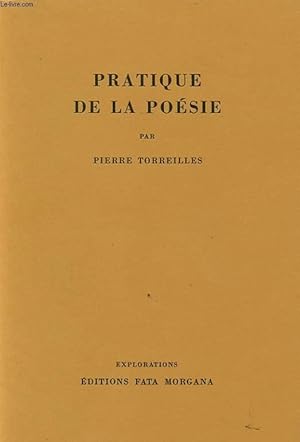 Bild des Verkufers fr PRATIQUE DE LA POESIE zum Verkauf von Le-Livre