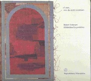 Bild des Verkufers fr Hlderlins Empedokles "O ehre was du nicht verstehst". Katalog zum Buch Friedrich Hlderlin, Empedokles, 1. Entwurf der Lithographien von Robert Schwarz, Mainz 1989 - 1993. zum Verkauf von Galerie Joy Versandantiquariat  UG (haftungsbeschrnkt)