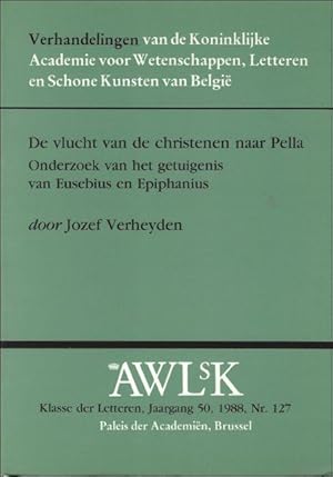 Bild des Verkufers fr DE VLUCHT VAN DE CHRISTENEN NAAR PELLA. Onderzoek van het getuigenis van Eusebius en Epiphanius. zum Verkauf von BOOKSELLER  -  ERIK TONEN  BOOKS