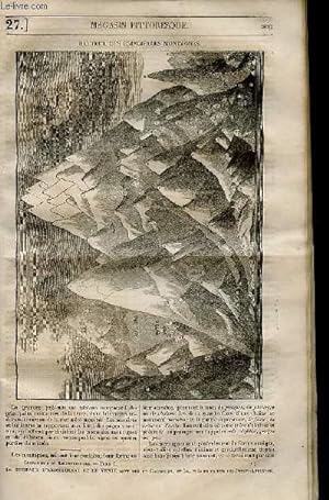 Imagen del vendedor de LE MAGASIN PITTORESQUE - Livraison n0027 - Hauteur des principales montagnes. a la venta por Le-Livre