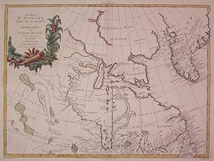 La Baja D'Hudson Terra di Labrador e Groenlandia con Le Isole Adiacenti di nuova Projezione