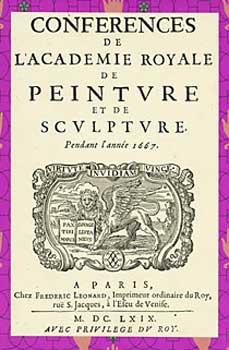 Conférences de l'Academie Royale de Peinture et de Sculpture = Conferences of the Royal Academy o...