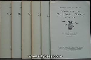 Seller image for Proceedings of the Malacological Society of London. Volume 37. 6 Parts in 6 Volumes for sale by Arty Bees Books