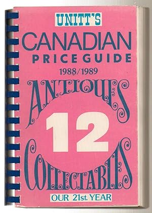 Unitt's Canadian Price Guide 12 Antiques & Collectables 1988/1989