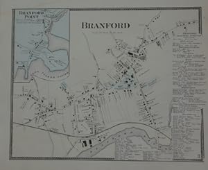 Village of Branford and Branford Point, [Connecticut]. [Removed From the Beers Atlas of New Haven...