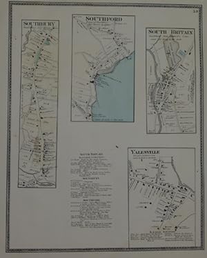 Villages of Southbury, South Britain, Southford and Yalesville, [Connecticut]. [Removed From the ...