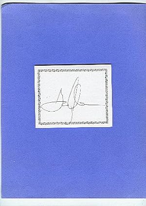 **SIGNED BOOKPLATE/AUTOGRAPH CARD by author GREG ILES **