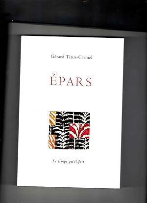 Seller image for PARS. Textes et pomes 1990-2002. for sale by Librairie CLERC