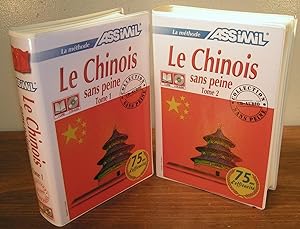 LE CHINOIS SANS PEINE, méthode ASSIMIL (2 cofferts, deux livres et 8 CD-Audio)