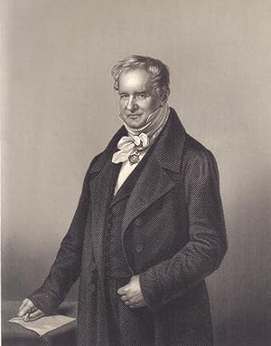 Seller image for Engraved Portrait of Humboldt, Half Length seated, after E. Gaggiotti-Richards by C. Cook. for sale by R.G. Watkins Books and Prints
