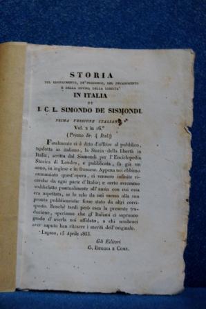 Sulla storia della libertà in Italia