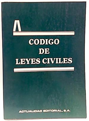 Image du vendeur pour Cdigo De Leyes Civiles mis en vente par SalvaLibros