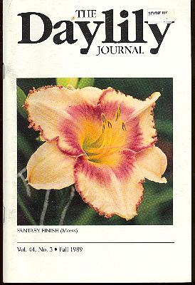 Immagine del venditore per The Daylily Journal : Vol. 44, no. 3 (Fall 1989) Recollections of Chicago Area Hybridizers; Workshop on Daylily Culture; Art of Hybridizing; Fusilade 2000; Kroll famil garden; Nitrogen nutrition of container grown Hemerocallis; McCreery, Joiner, All venduto da Joseph Valles - Books