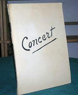 Concert - Édition originale.