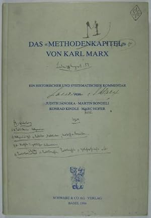 Seller image for Das Methodenkapitel von Karl Marx. Ein historischer und systematischer Kommentar. for sale by Rotes Antiquariat