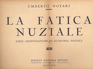 La fatica nuziale. Linee aristocratiche di economia politica