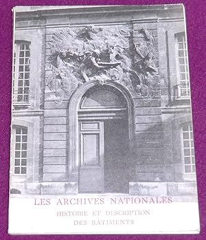 Imagen del vendedor de MUSEE DE L'HISTOIRE DE FRANCE - I - Histoire et description des btiments des archives nationales a la venta por LE BOUQUINISTE