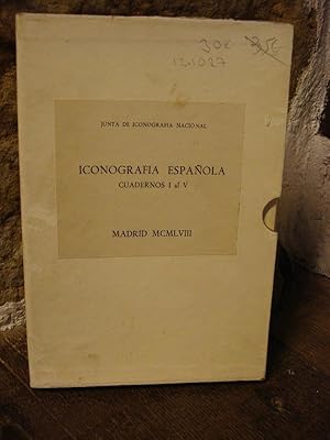 Image du vendeur pour Iconografa Espaolal. Cuadernos I al V. (completo.) mis en vente par Carmichael Alonso Libros