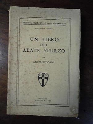 Imagen del vendedor de Un Libro del Abate Sturzo. a la venta por Carmichael Alonso Libros