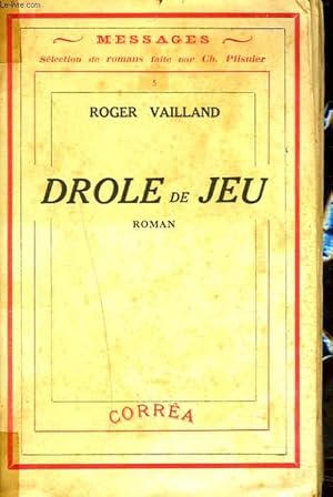 Bild des Verkufers fr DROLE DE JEU zum Verkauf von Le-Livre