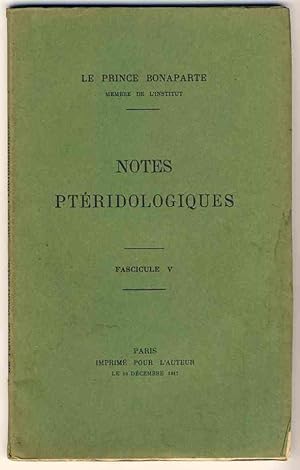 Notes ptéridologiques. Fascicule 5