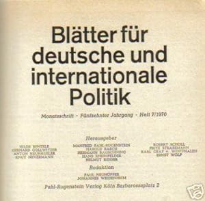 30 Bände "Blätter für deutsche und internationale Politik"