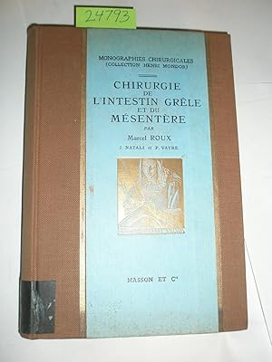 Imagen del vendedor de Chirurgie de l'intestin Grele et du Mesentere a la venta por RogerCoyBooks