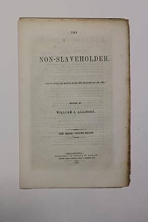 THE NON-SLAVEHOLDER. NEW SERIES- VOLUME SECOND