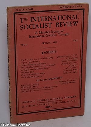 The international socialist review, a monthly journal of international socialist thought. Vol., 2...