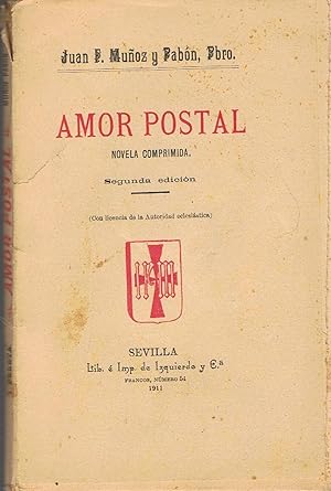 Imagen del vendedor de AMOR POSTAL. Novela comprimida a la venta por Librera Torren de Rueda