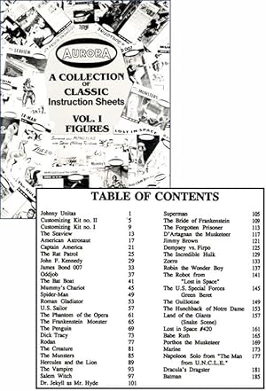 Aurora : A Collection of Classic Instruction Sheets - Vol. I : Figures