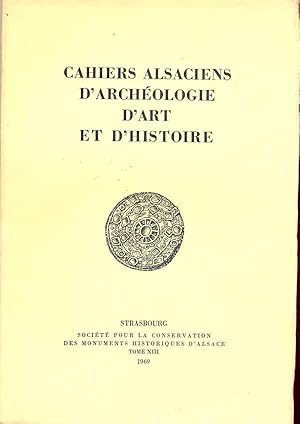 Cahiers alsaciens d'archéologie, d'art et d'histoire.