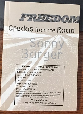 FREEDOM, Credos From the Road