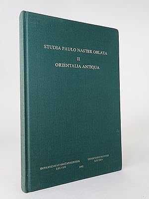 Immagine del venditore per Studia Paulo Naster Oblata. II: Orientalia Antiqua. (Orientalia Lovaniensia Analecta, 13). venduto da Librarium of The Hague