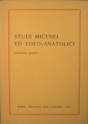 Studi micenei ed egeo-anatolici