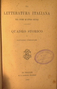 La letteratura Italiana nei primi quattro secoli ( XIII - XIV ). Quadro storico