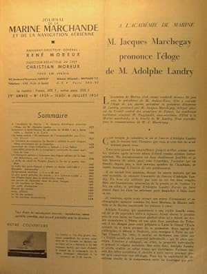 Journal de la marine marchande et de la navigation aérienne. 39e année n°. 1959