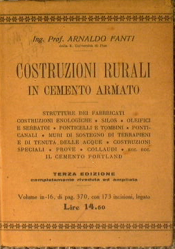 Imagen del vendedor de Costruzioni rurali in cemento armato a la venta por Antica Libreria Srl