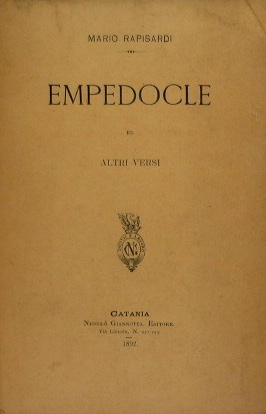 Bild des Verkufers fr Empedocle ed altri versi zum Verkauf von Antica Libreria Srl