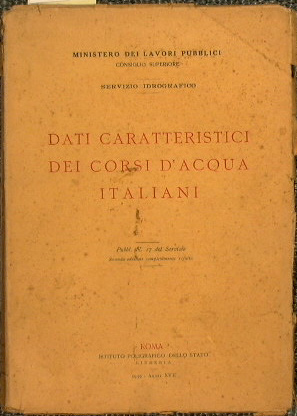 Dati caratteristici dei corsi d'acqua italiani