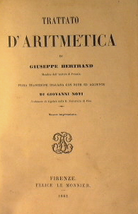 Immagine del venditore per Trattato d'aritmetica venduto da Antica Libreria Srl
