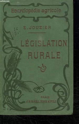 Bild des Verkufers fr LEGISLATION RURALE. zum Verkauf von Le-Livre