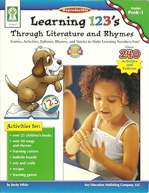 Seller image for Learning 123's Thought Literature and Rhymes: Games, Activities, Patterns, Rhymes, and Stories to Make Learning Numbers Fun! for sale by The Book Junction