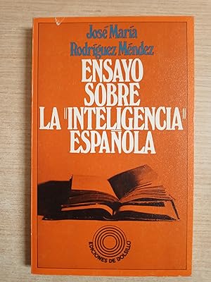 Imagen del vendedor de Ensayo sobre la "inteligencia" espaola a la venta por Gibbon Libreria