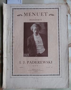 Seller image for Menuet for Pianoforte Op.14 No.1 Sheet Music for sale by Laura Books