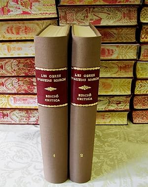 Imagen del vendedor de LES OBRES D'AUZIAS MARCH . Edici crtica per Amadeu Pags . ( 2 Vols ) . Vol I : Introducci Text Critic de les Poesies I a LXXIV . Vol II : Text Crtic de les Poesies LXXV a CXXVIII . Glossari a la venta por montgiber