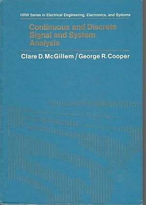 Seller image for Continuous and Discrete Signal and System Analysis (Holt, Rinehart and Winston Series in Electrical Engineering, Electronics, and Systems) for sale by Dorley House Books, Inc.